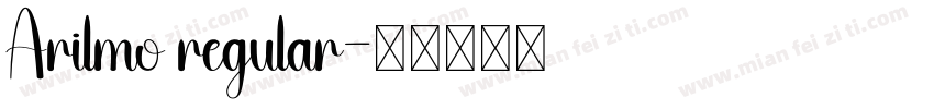 Arilmo regular字体转换